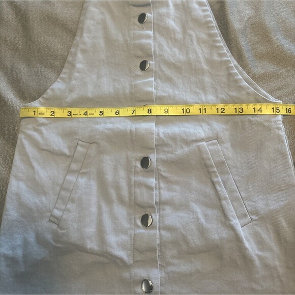 Women’s Harper Heritage BLUE Light Wash Denim Straps Overalls Dress Sz Small - Picture 8 of 9